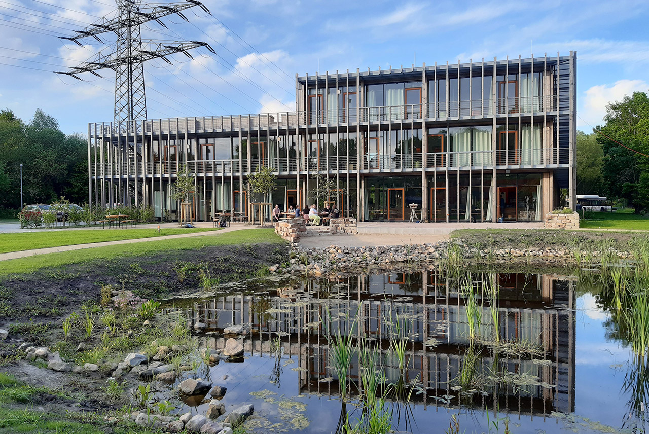 emsys building at the water’s edge