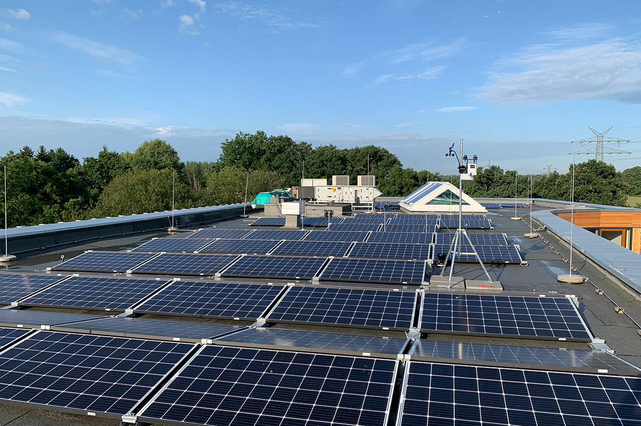 PV modules that power the offices