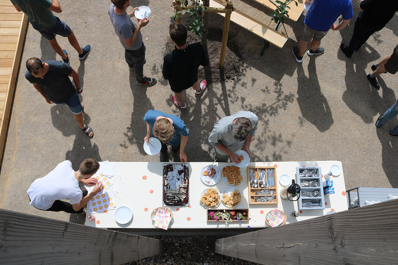 Summer party from above