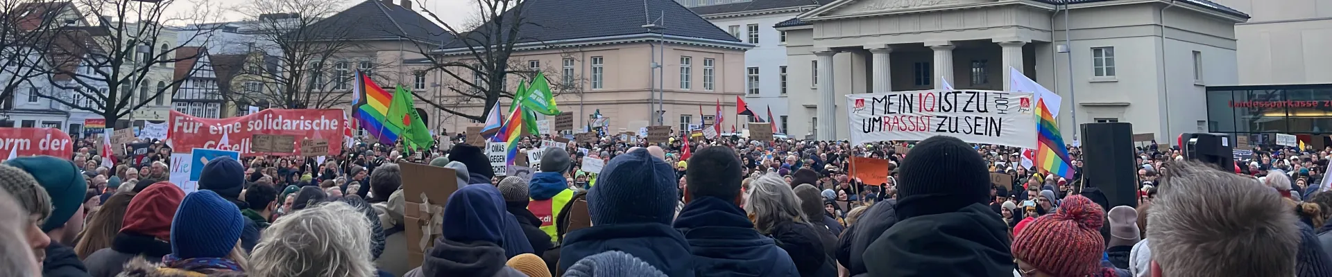 Demo gegen rechts