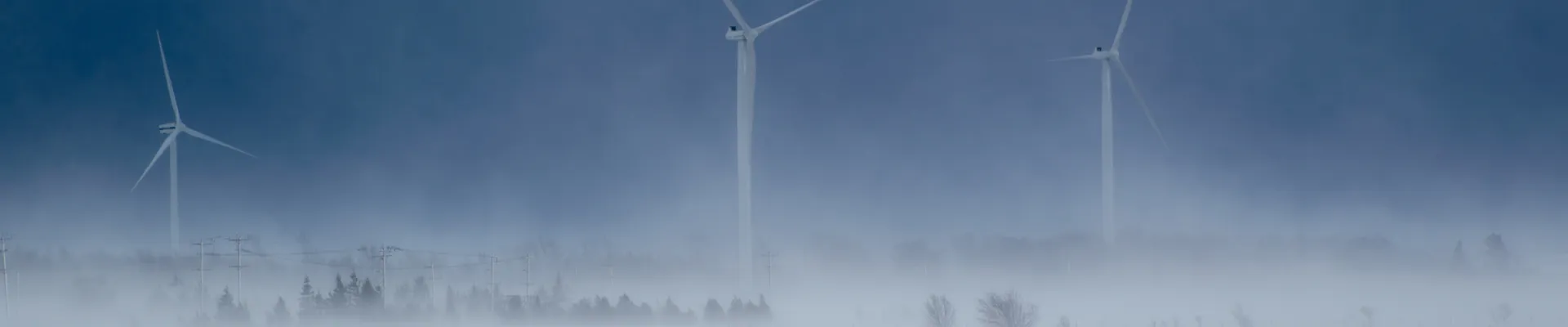 Wind turbines in freezing temperatures