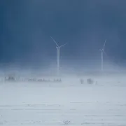Wind turbines in freezing temperatures